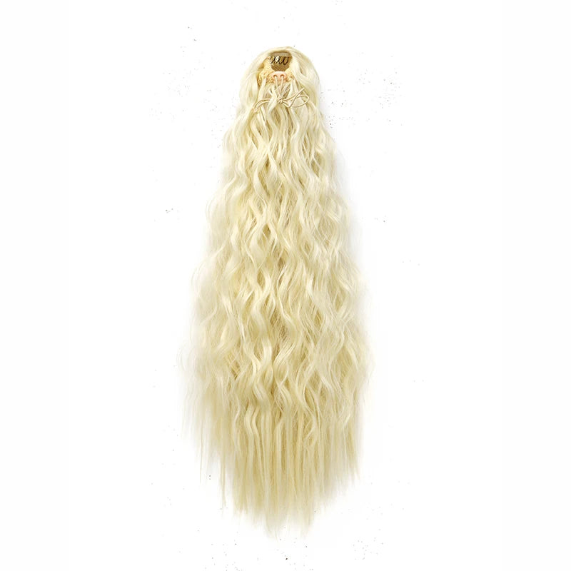22-Inch Kinky Curly Clip-In Ponytail Extension