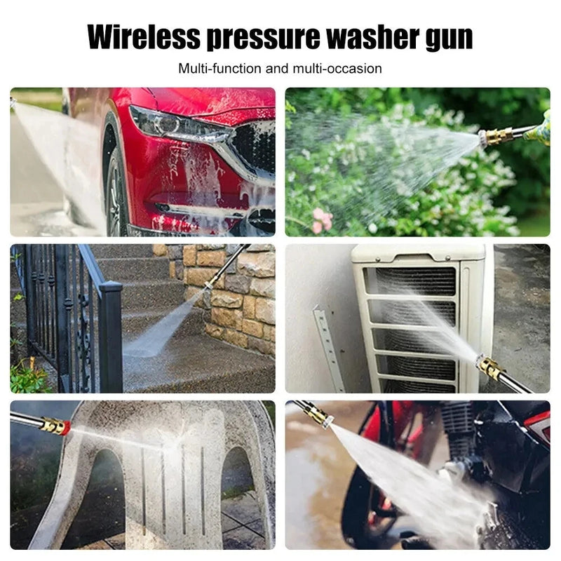 Cordless High-Pressure Car Washer with Self-Priming Pump