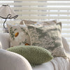 Embroidered Floral Cotton Cushion Cover – 18x18 Inches