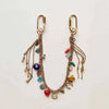 Beaded Keychain with Evil Eye Charm and Tassel