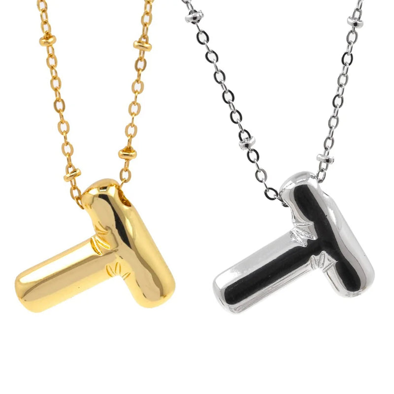 Personalized Initial Letter Pendant Necklace