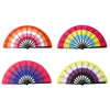 Foldable Rainbow Hand Fan with Gradient Design