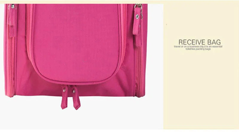 Floral Print Waterproof Hanging Travel Toiletry Bag