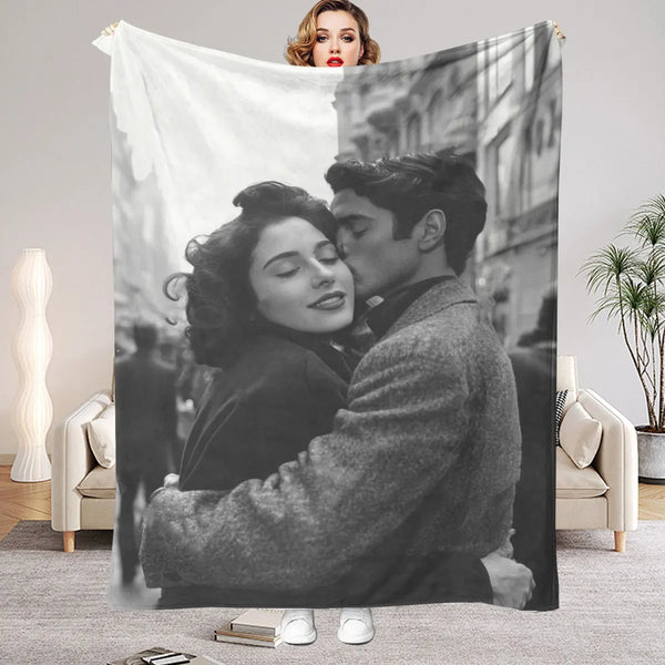 Personalized Photo Flannel Blanket