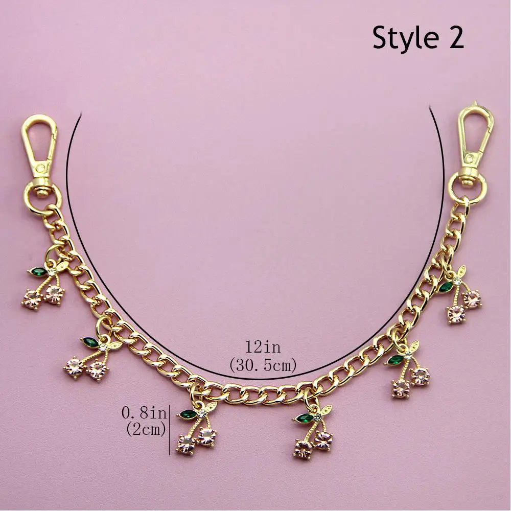Cherry Charm Bag Chain with Pendant