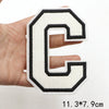 Large White Letter Patch for DIY Clothing Customization