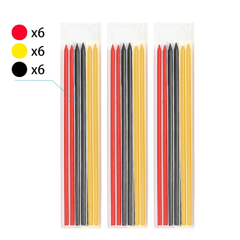 Precision Carpenter's Mechanical Pencil with Integrated Sharpener