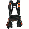 Heavy-Duty Carpenter Tool Belt with Suspenders and Pouch Set