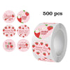 Strawberry Thank You Stickers – 500-Pack for Sealing, Decorating & Gifting