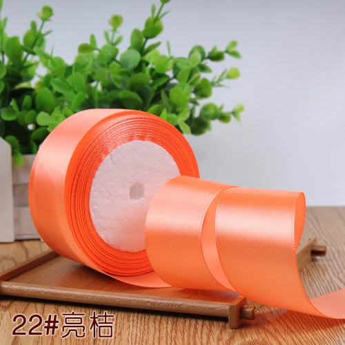Silk Satin Ribbon Roll for Gift Wrapping, DIY Crafts, and Party Decor