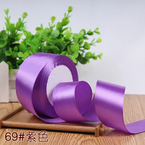 Silk Satin Ribbon Roll for Gift Wrapping, DIY Crafts, and Party Decor