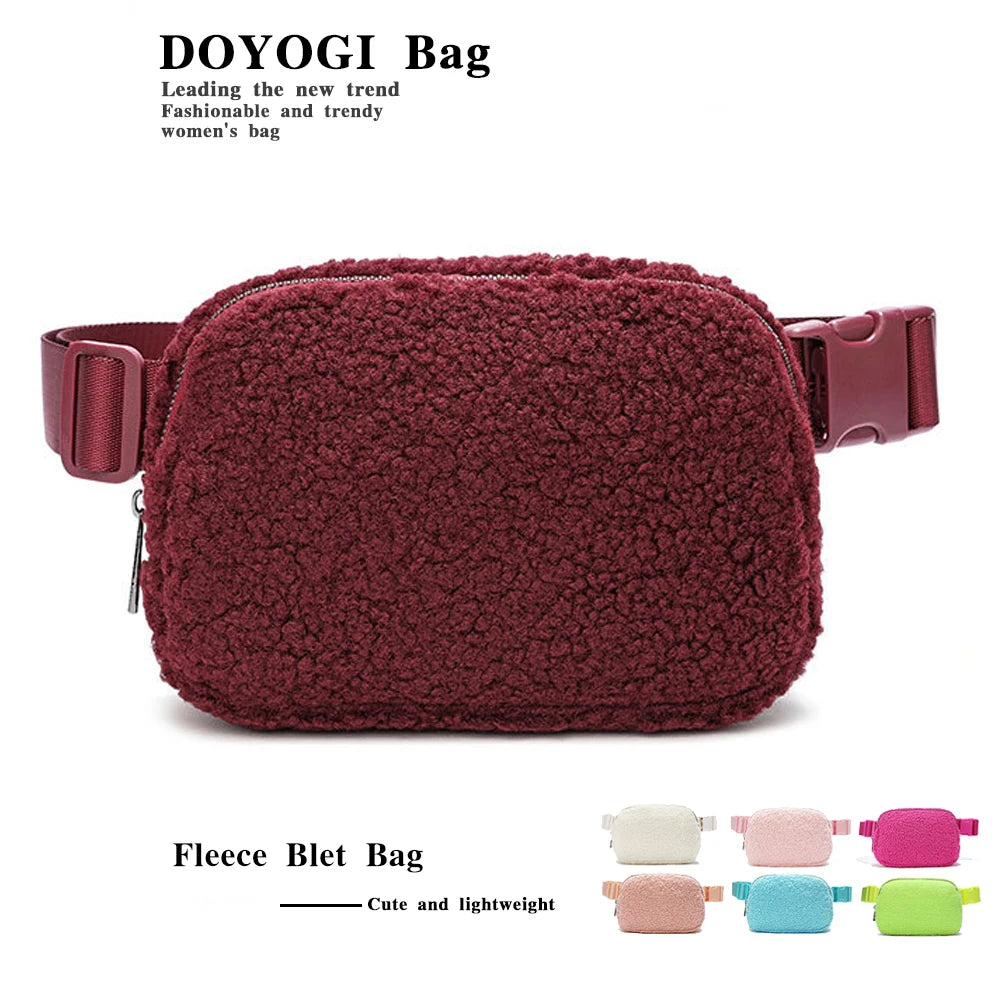 Cozy Fleece Crossbody Belt Bag