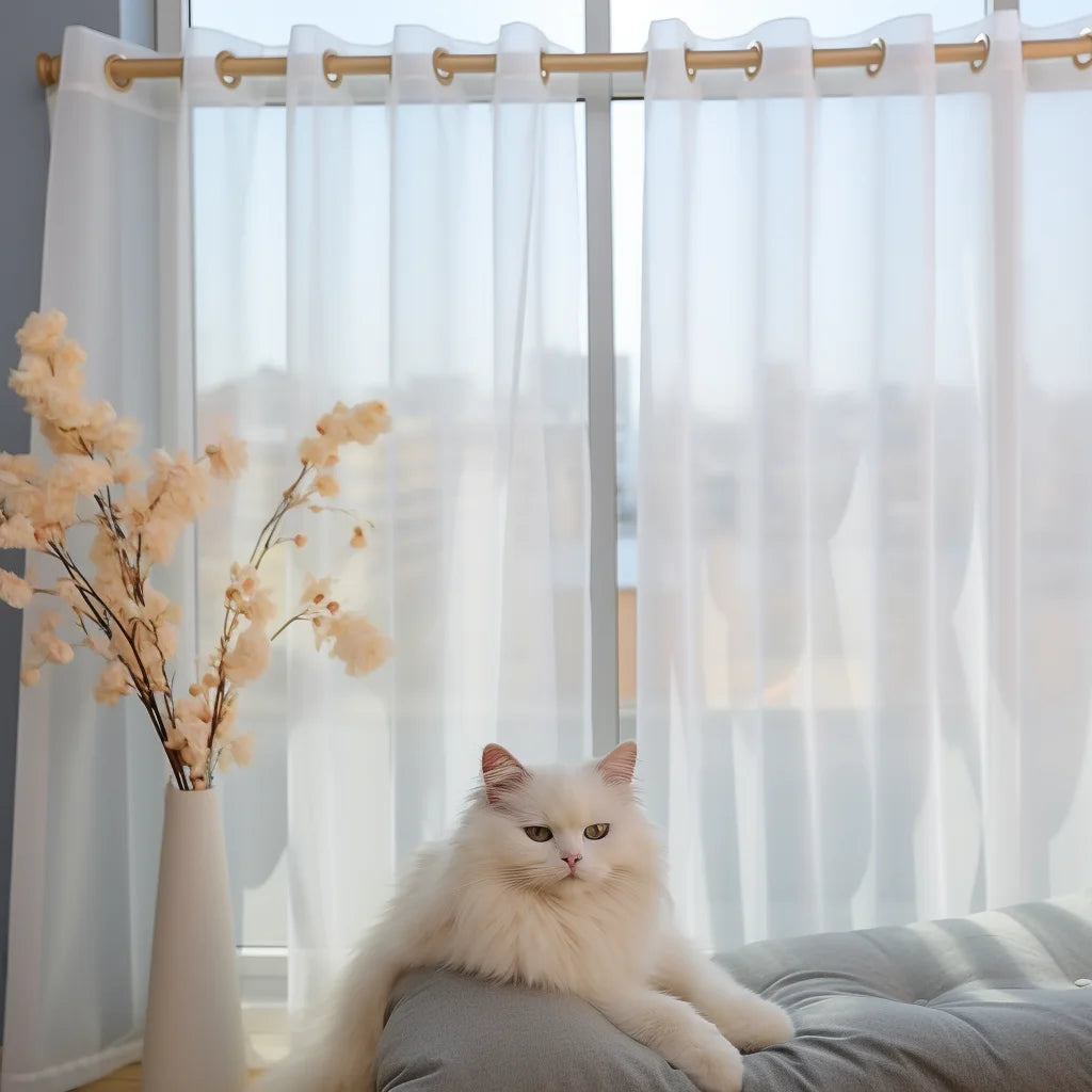 Sheer Chiffon Curtains with Light Filtering | Elegant Tulle Drapes