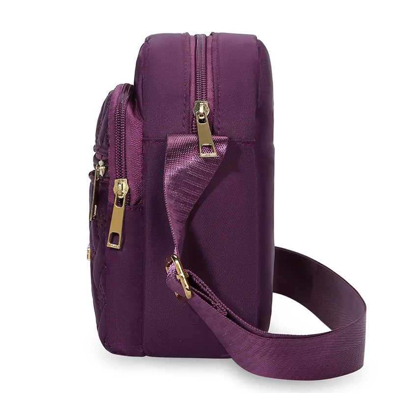 Quilted Nylon Crossbody Bag