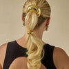 Geometric Metal Ponytail Scrunchie