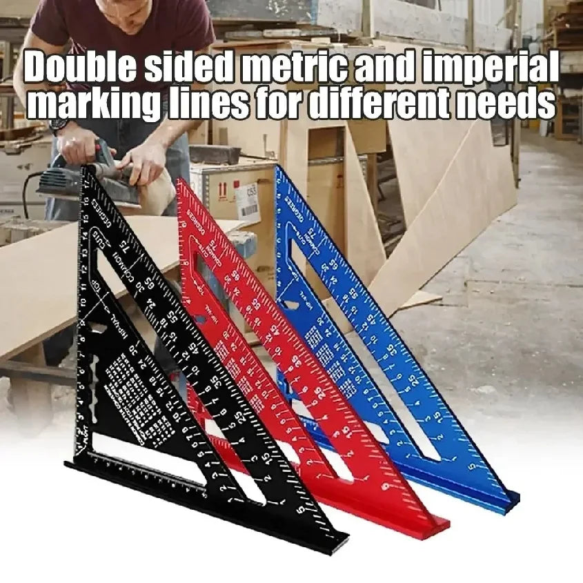 7-Inch Aluminum Speed Square with Dual Scale