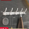 No-Drill Wall-Mounted Coat Rack with 6 Hooks