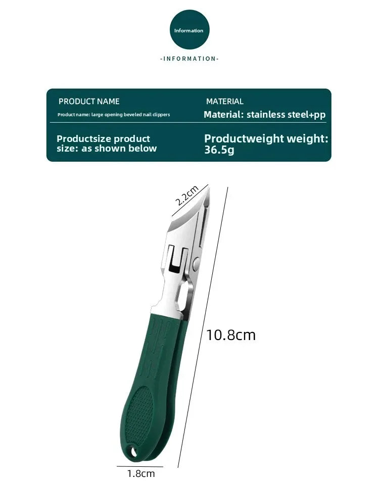 Precision Slant-Edge Stainless Steel Nail Clipper