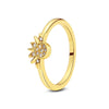 Sterling Silver Heart Ring with Cubic Zirconia