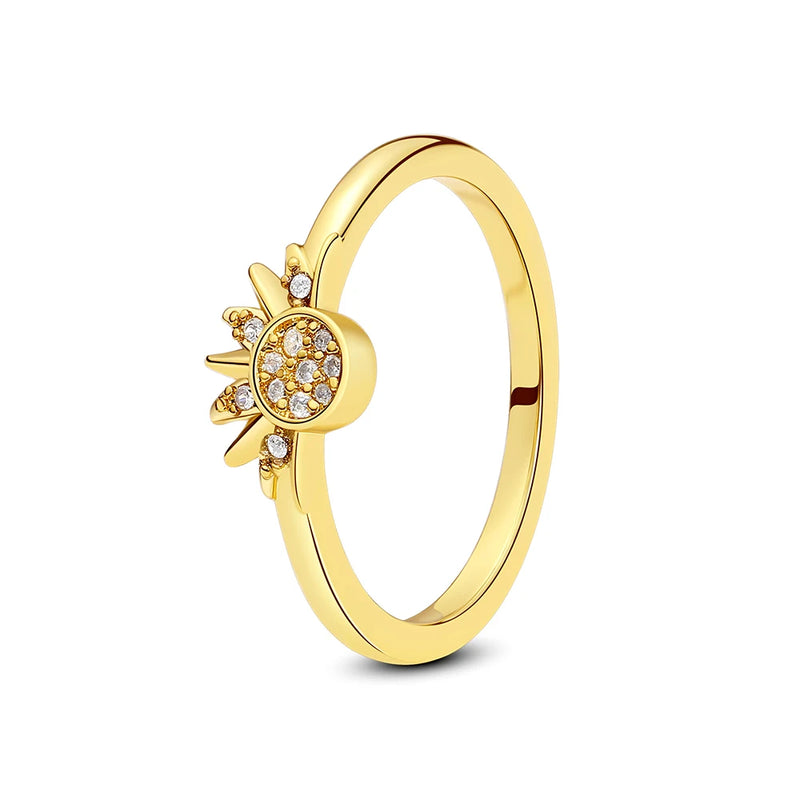 Sterling Silver Heart Ring with Cubic Zirconia