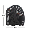 Glow-in-the-Dark Skull Biker Patch with Hook & Loop Backing