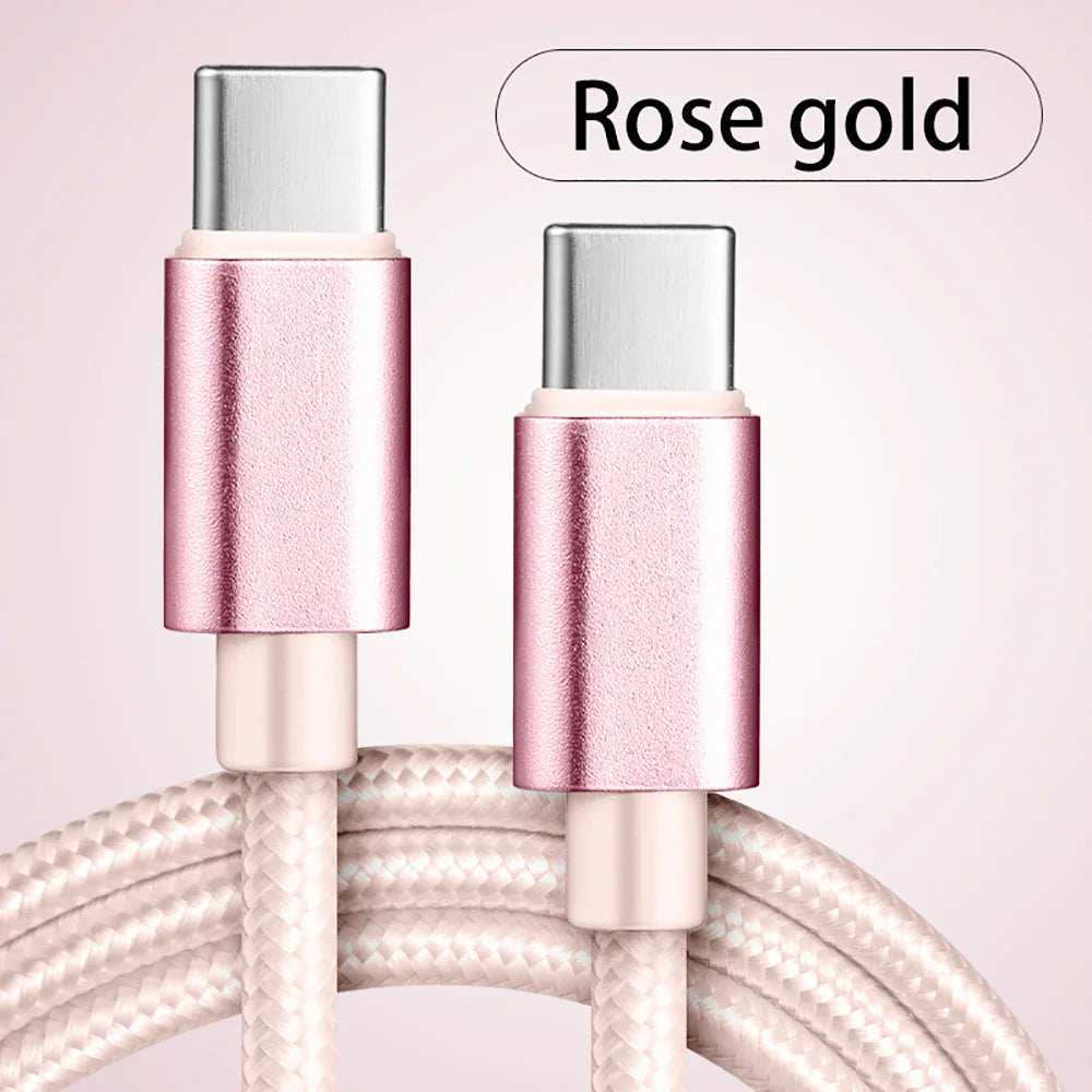 USB-C Fast Charging Cable with Nylon Braided Durability