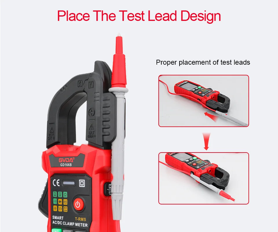 Professional Auto-Ranging Clamp Meter with True RMS and NCV
