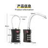 TSA-Approved 3-Digit Combination Lock for Luggage