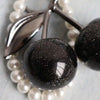 Cute Cherry Keychain with Sparkling Resin Charm