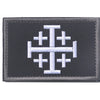 Knights Templar Cross Patch with Hook and Loop Backing