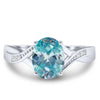 Anillo Encantador de Moissanita con Diseño de Hada en Plata de Ley 925