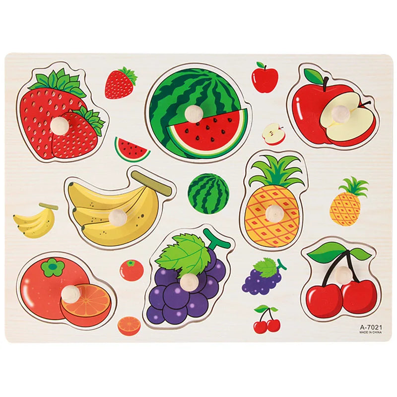 Wooden Alphabet Puzzle Board for Toddlers