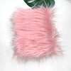 Pink faux fur fabric for DIY sewing doll hair and cosplay