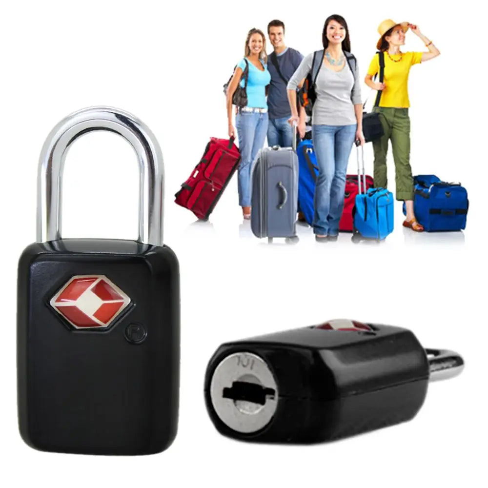 TSA-Approved Zinc Alloy Padlock with Keys for Luggage and Backpacks
