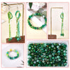 Mixed Size Green Czech Glass Seed Beads for Jewelry Making