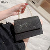 Crystal Bowknot Evening Clutch with Chain Strap