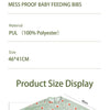 Snap Button Waterproof Baby Feeding Bib with Long Sleeves