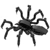 A black spider building block kit for Halloween featuring multiple legs and body parts.