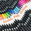 Dual Tip Watercolor Art Markers - 12 Color Set