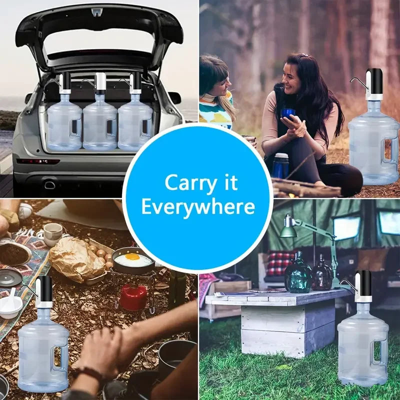 Pompe à eau électrique rechargeable par USB pour bouteilles de 20 litres