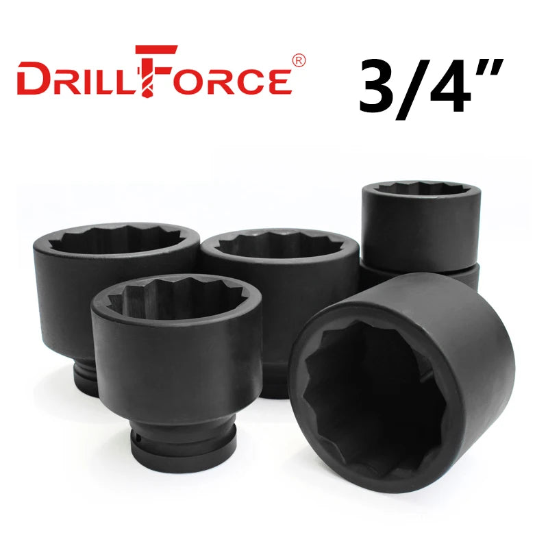 Heavy-Duty Impact Wrench Socket Set for Deep Reach Applications