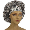 Leopard Print Satin Sleep Bonnet