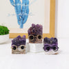 Natural Amethyst Crystal Hedgehog Desk Ornament