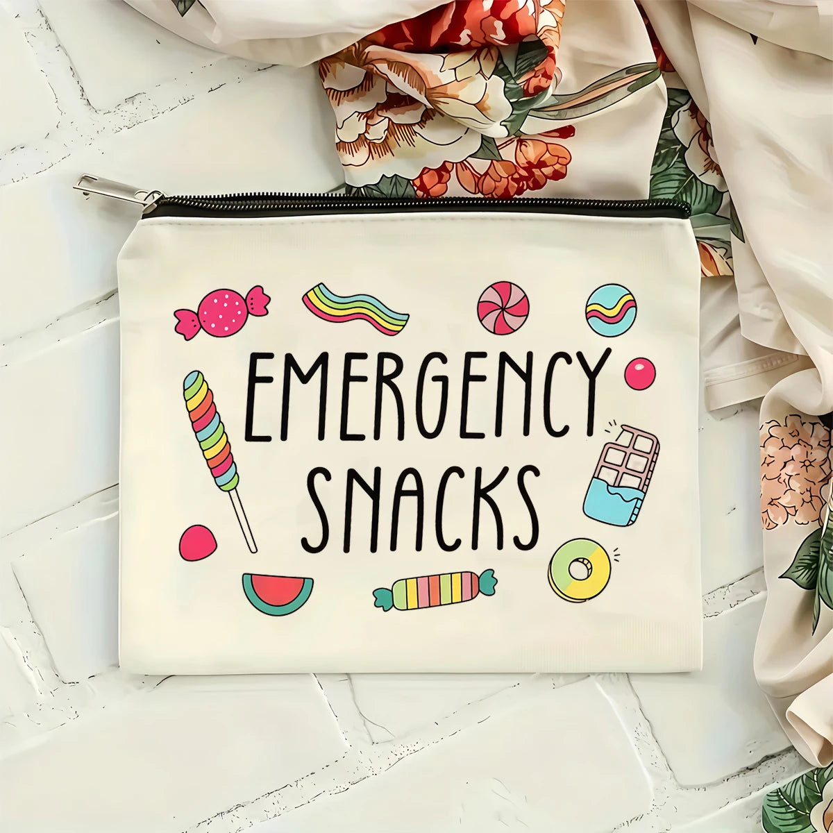 Compact Travel Toiletry Bag with Snack Pocket