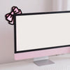 Kawaii Pink Bow Cat Ear Monitor Decor