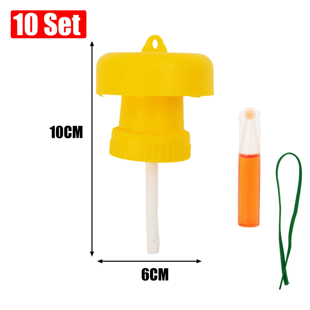 Yellow Plastic Fruit Fly Trap for Garden and Orchard