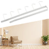 6-Hook Under Cabinet Storage Rack for Kitchen and Closet Organization