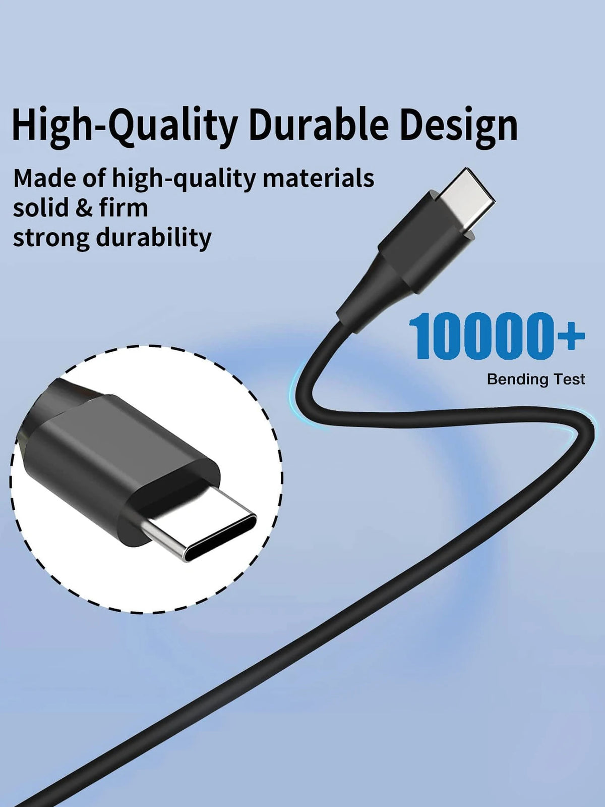 65W USB-C Fast Charger for Laptops and Chromebooks