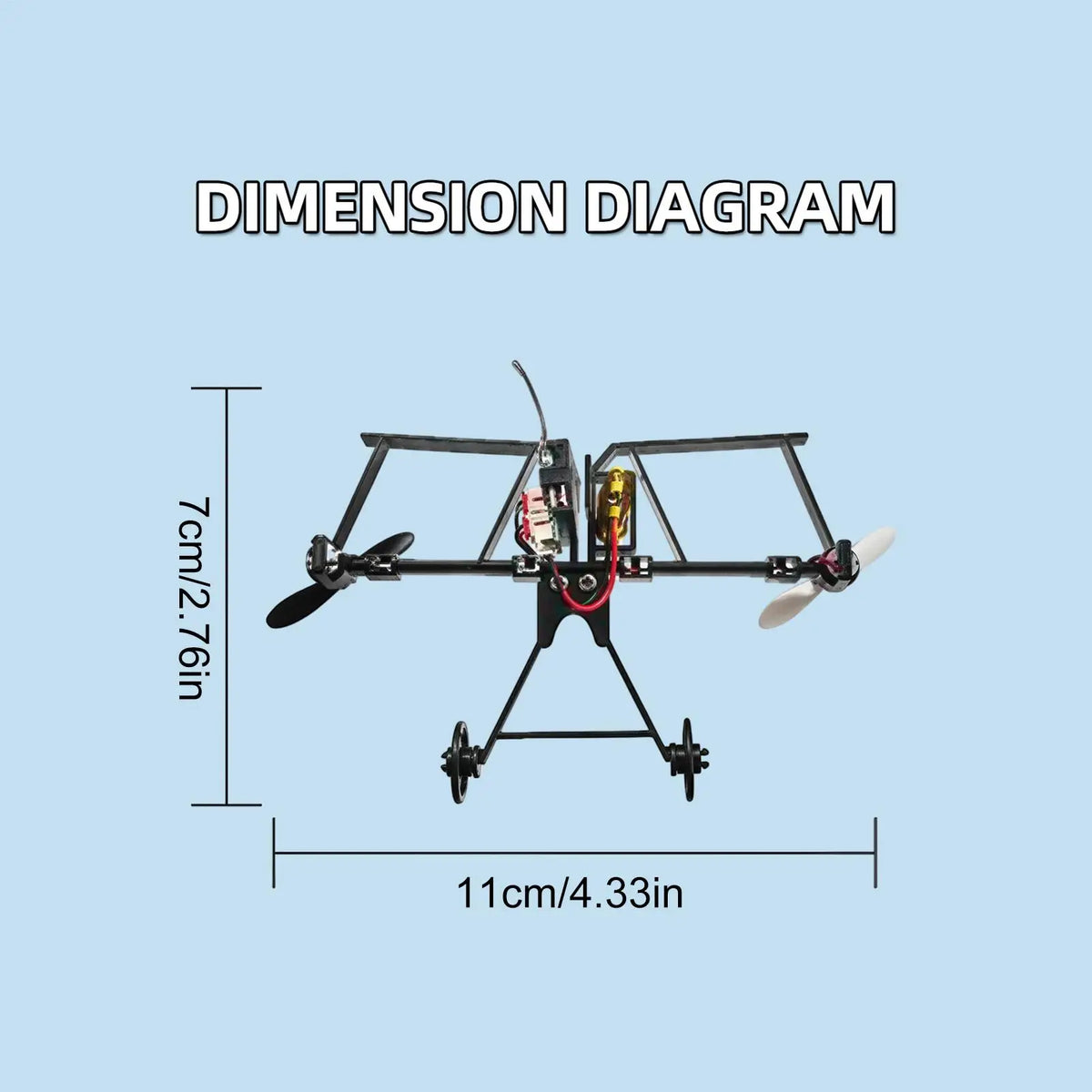 DIY Remote Control Paper Airplane Kit with Gyro Stabilizer