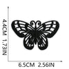 Red 3D Embroidered Iron-On Patches for Clothing & Crafts